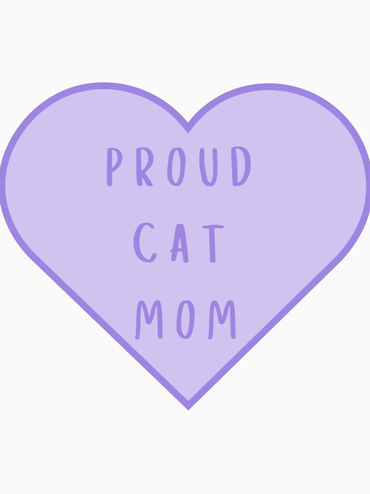 Proud Cat Mom Purple by helenmaria-