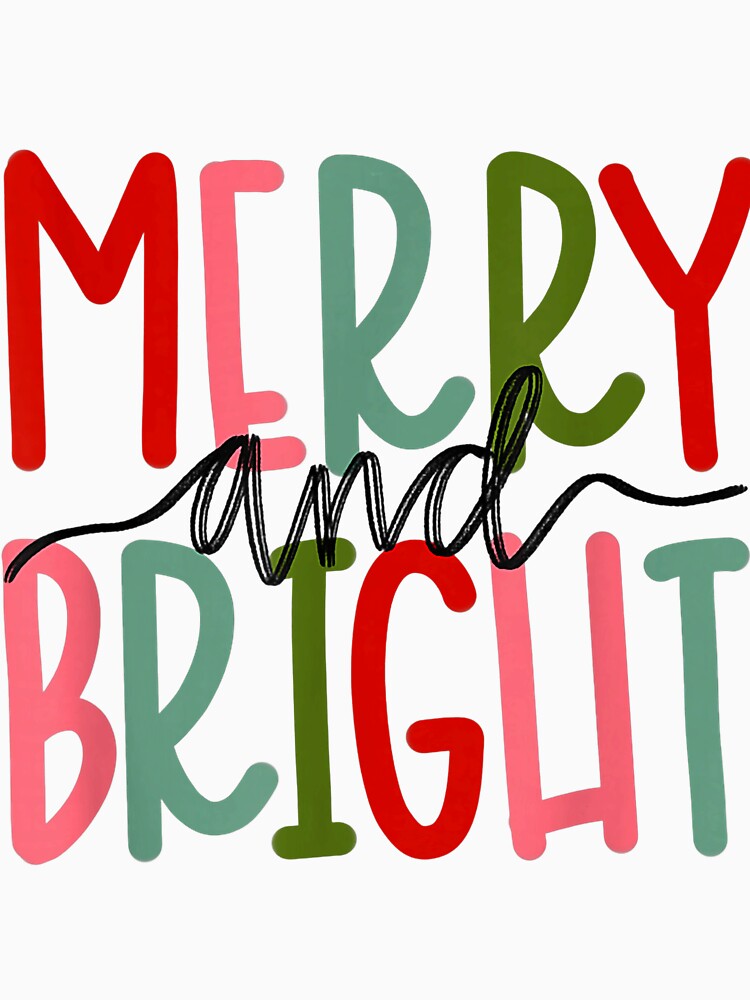 Merry And Bright Script Scene With Bold Colorful Holiday Mood by torildorxop