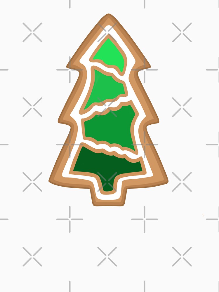 Christmas Tree Gingerbread Cookie by Sartoris Art
