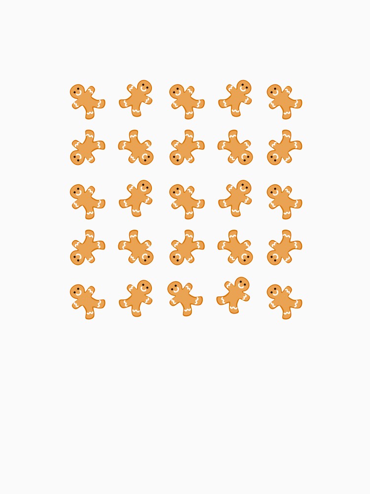 Gingerbread Man Pattern Christmas Cookies by Perjance