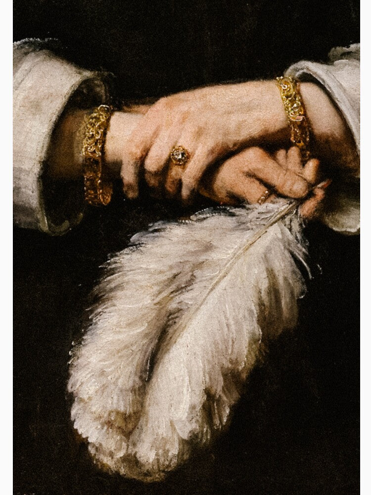 Portrait of a Lady with an Ostrich-Feather Fan by Rembrandt van Rijn by apopofbeauty