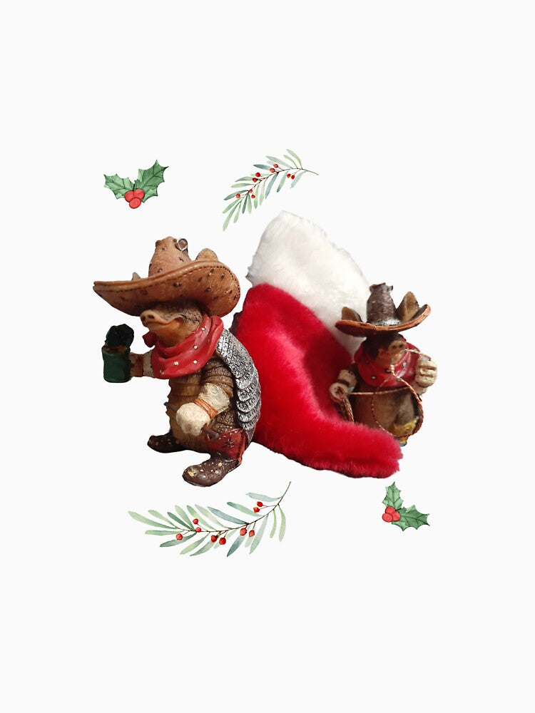 Cowboy Armidillos at Christmas II by SelenaJ