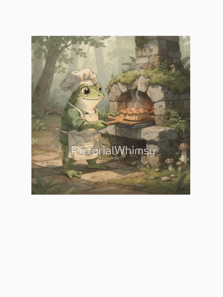 Frog Baker's Mushroom Pie by PictorialWhimsy