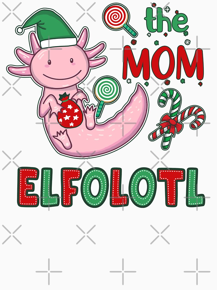 Christmas Axolotl Elf - The Mom Elfolotl by GrimButterfly
