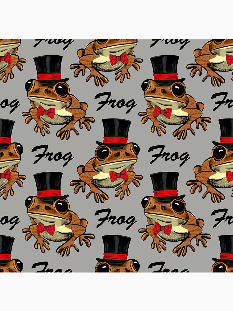 Gentleman Frog With Hat And Bow by LarinaBeauty