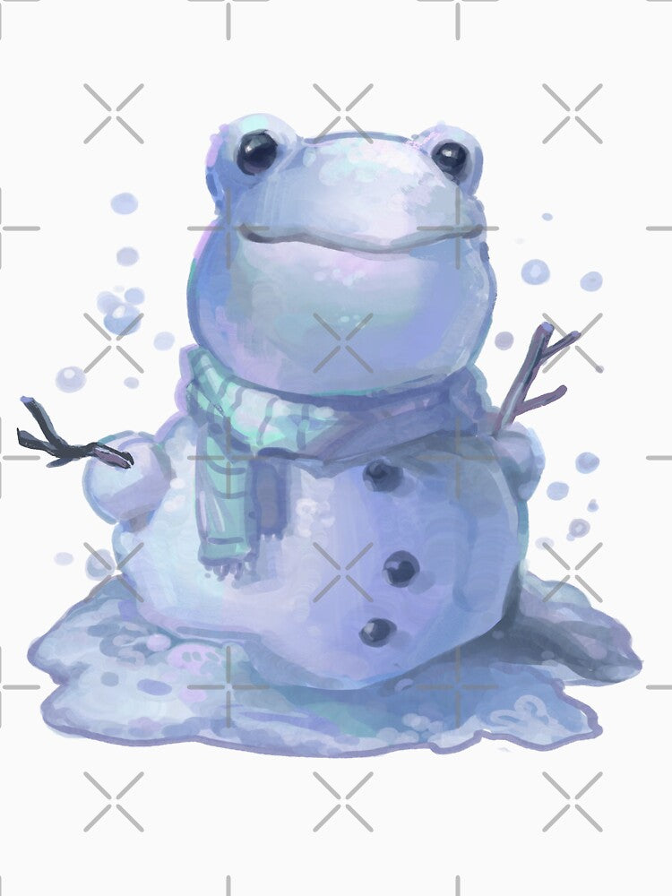 Snowfrog Snowman Frog by WormLasagna