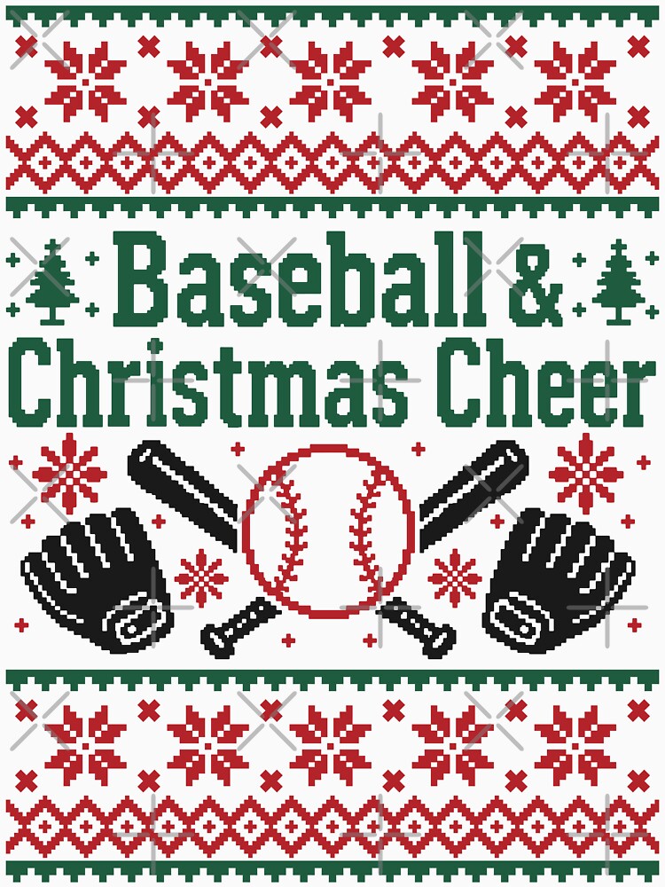 Baseball and Christmas Cheer Ugly Design by hobbybox