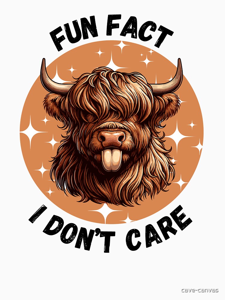 Funny Highland Cow by cave-canvas