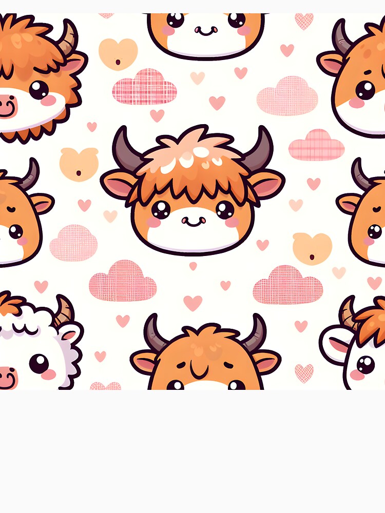 Cute Highland Cow Wallpaper by Travelcases