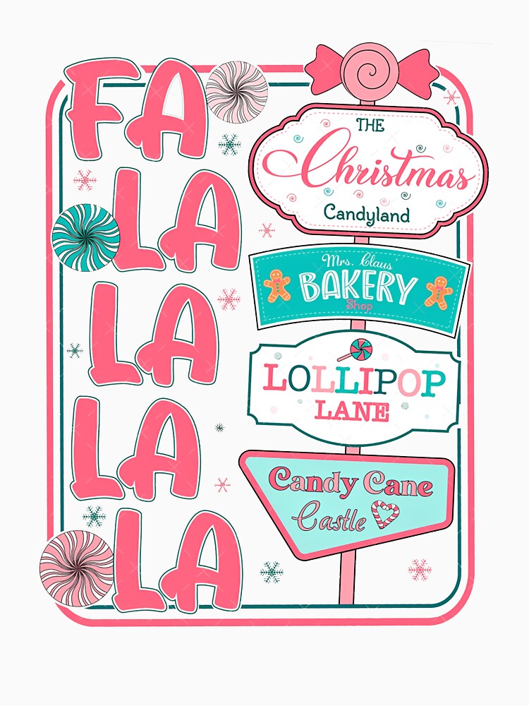 Fa la la, Christmas, Retro Christmas, Christmas collage, Falala sublimation, Coquette checkered christmas by johnfitz-tee