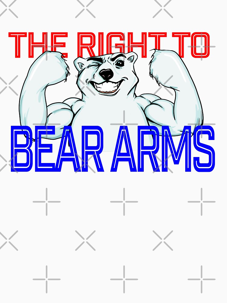 The right to bare arms red, white and blue by Martzart