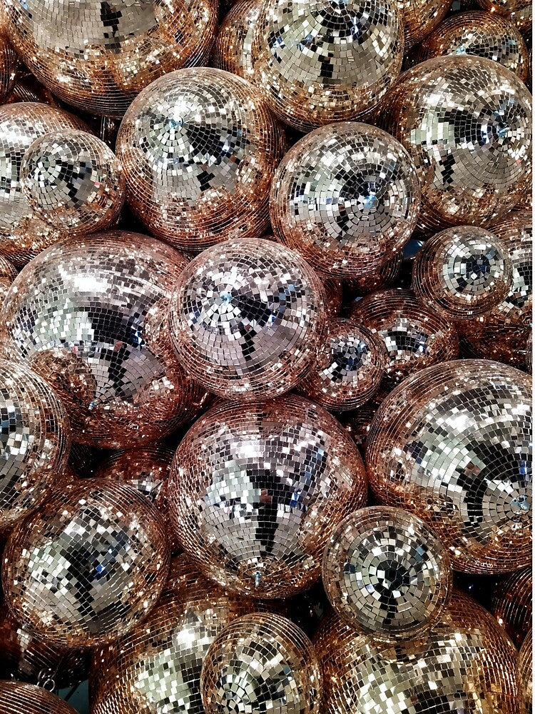 Gold Disco Balls by newburyboutique