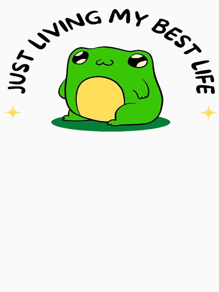 Green Sweet Cute Simple Frog by DianaCanva