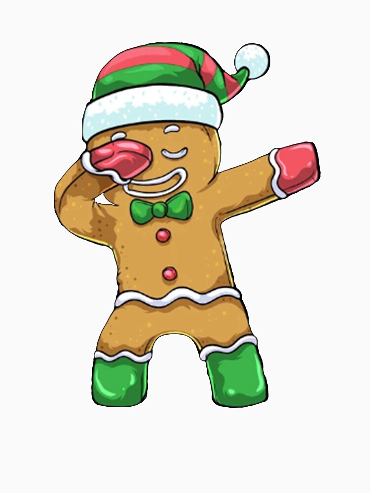 cute dabbing gingerbread man by adilchbanishop