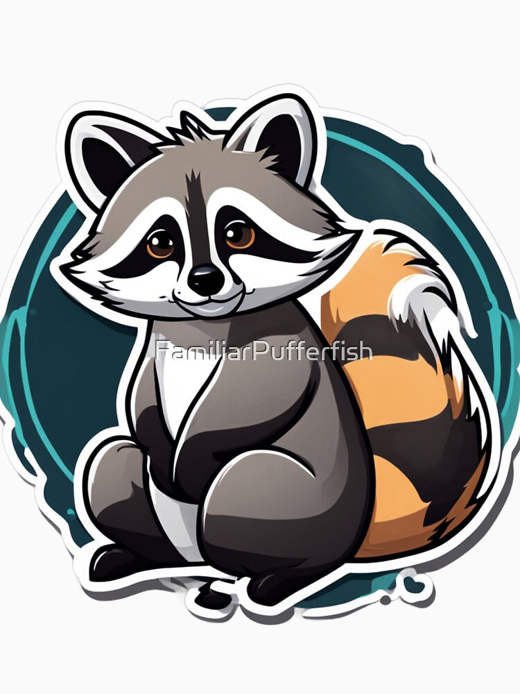 Cute Raccoon Art by FamiliarPufferfish