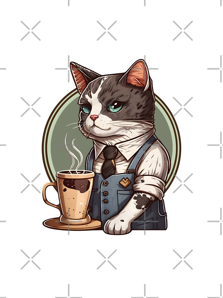 Cat Barista by PenguinCoast