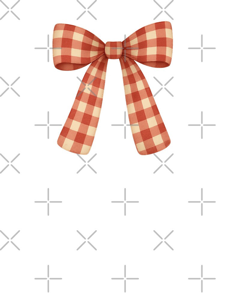 Red checks Bow by KajalGulgulia