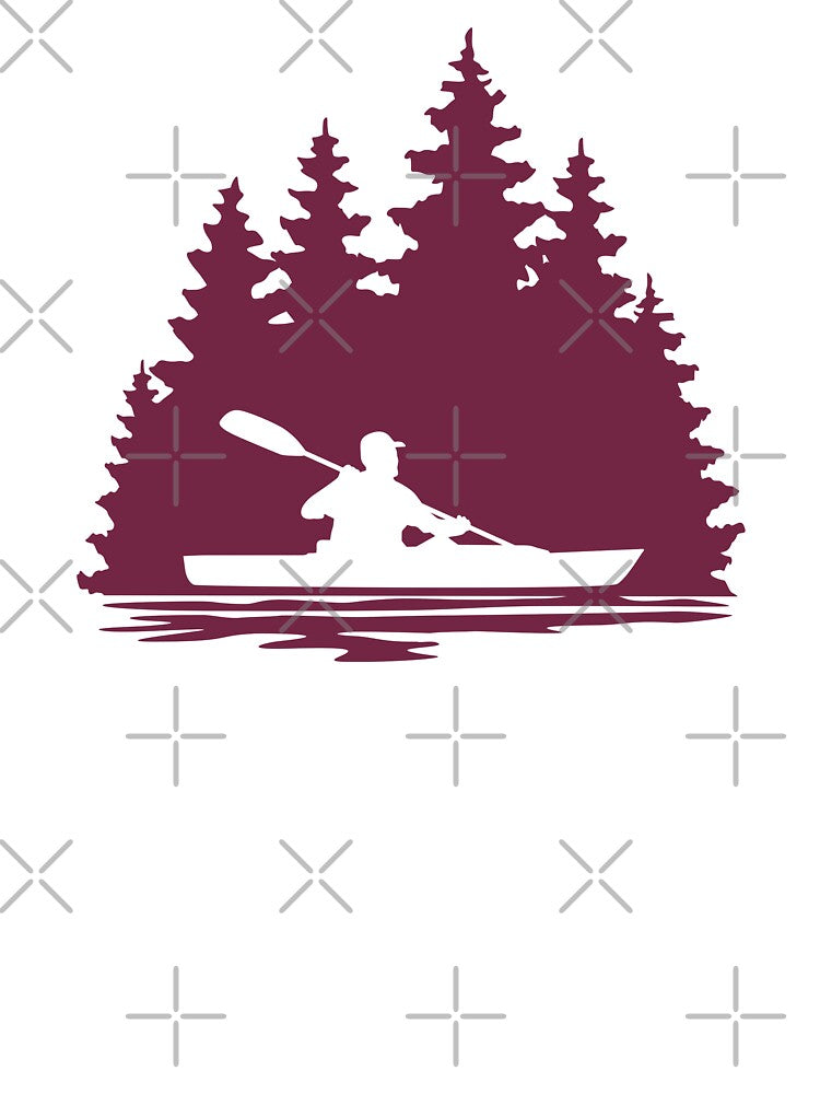 Kayaker Paddling on Lake by Sam Morrison
