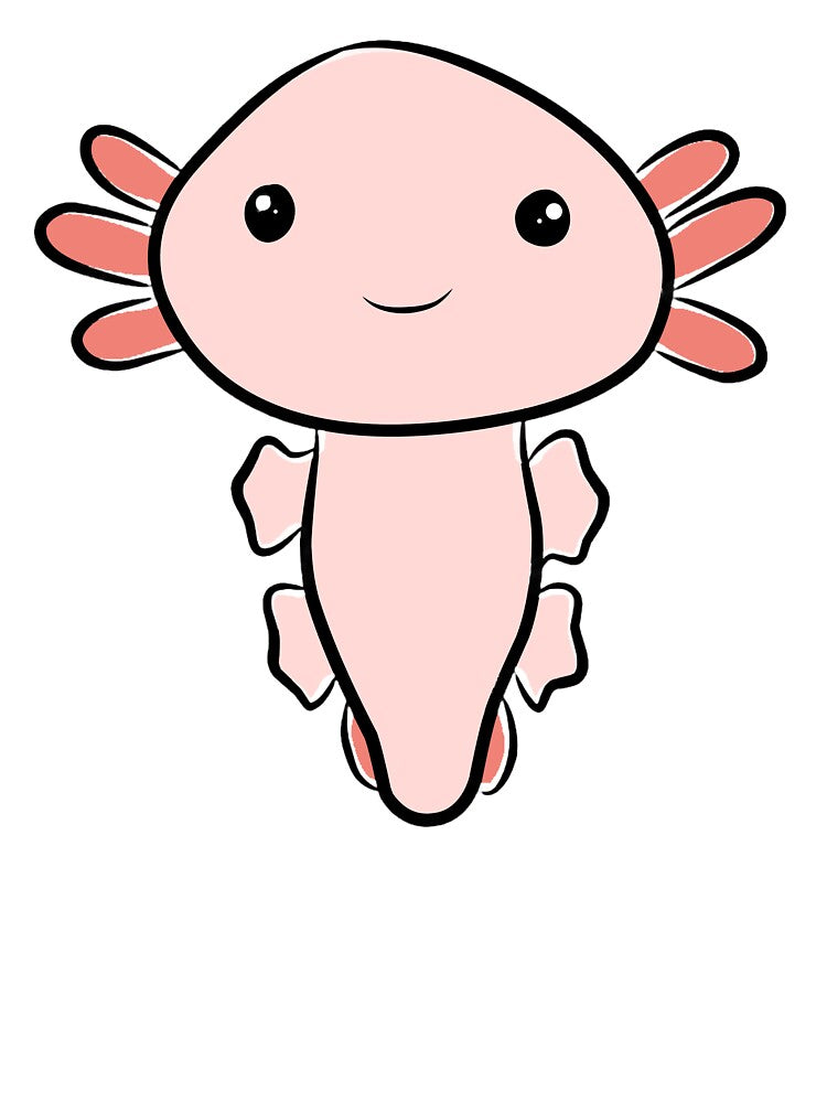 Adorable Kawaii Axolotl Design – Cute Aquatic Friend Art by RDclothes
