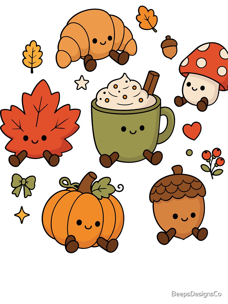 Fall stuffies by BeepsDesignsCo