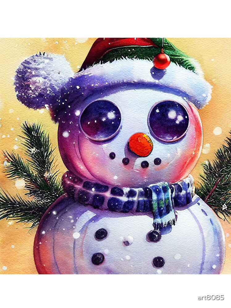 Cute Christmas Snowman by art8085