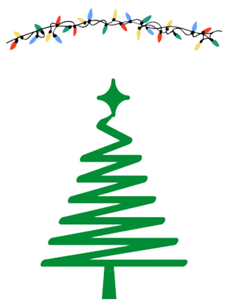 Christmas tree with lights by Venezolanos en palabras