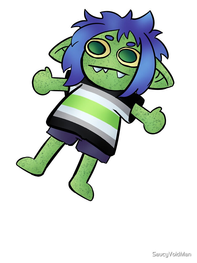 Agender Pride Goblin by SandTrap Sorcery