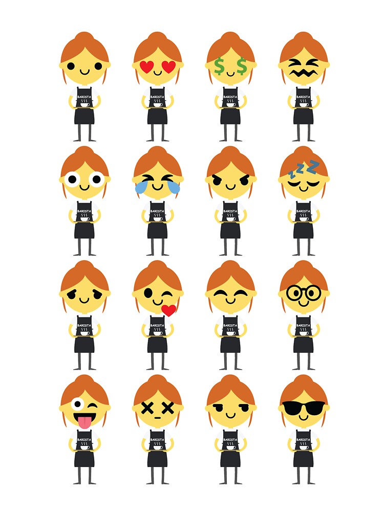Barista Girl Emoji by HippoEmo