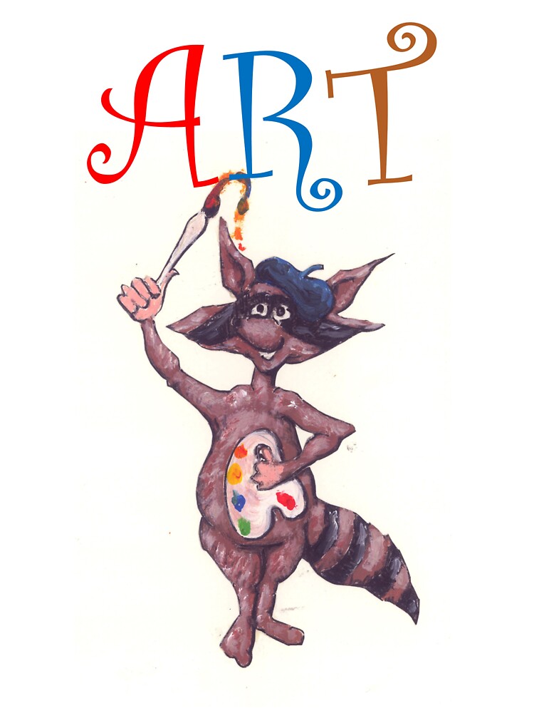 Artistic Raccoon by sneakycows