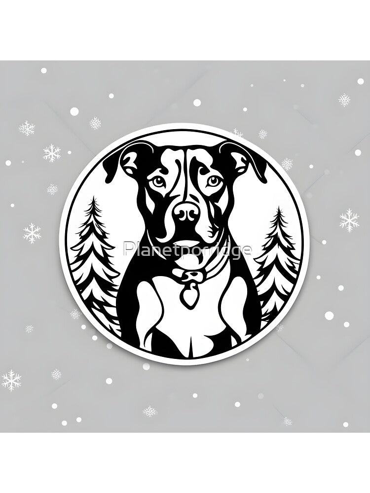 Cute Christmas Dog by Planetporridge