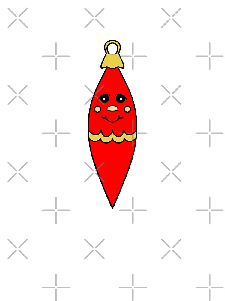 Red Christmas Ornament by Sartoris Art