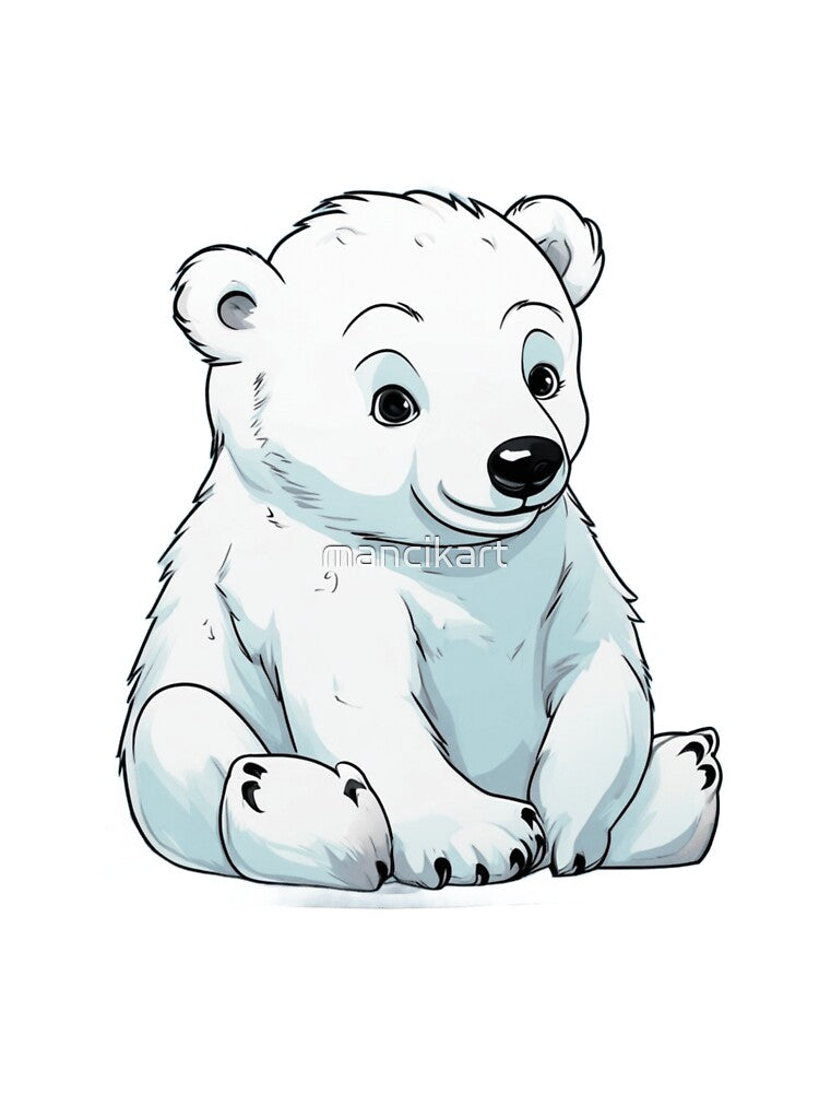 Baby Polar Bear by mancikart