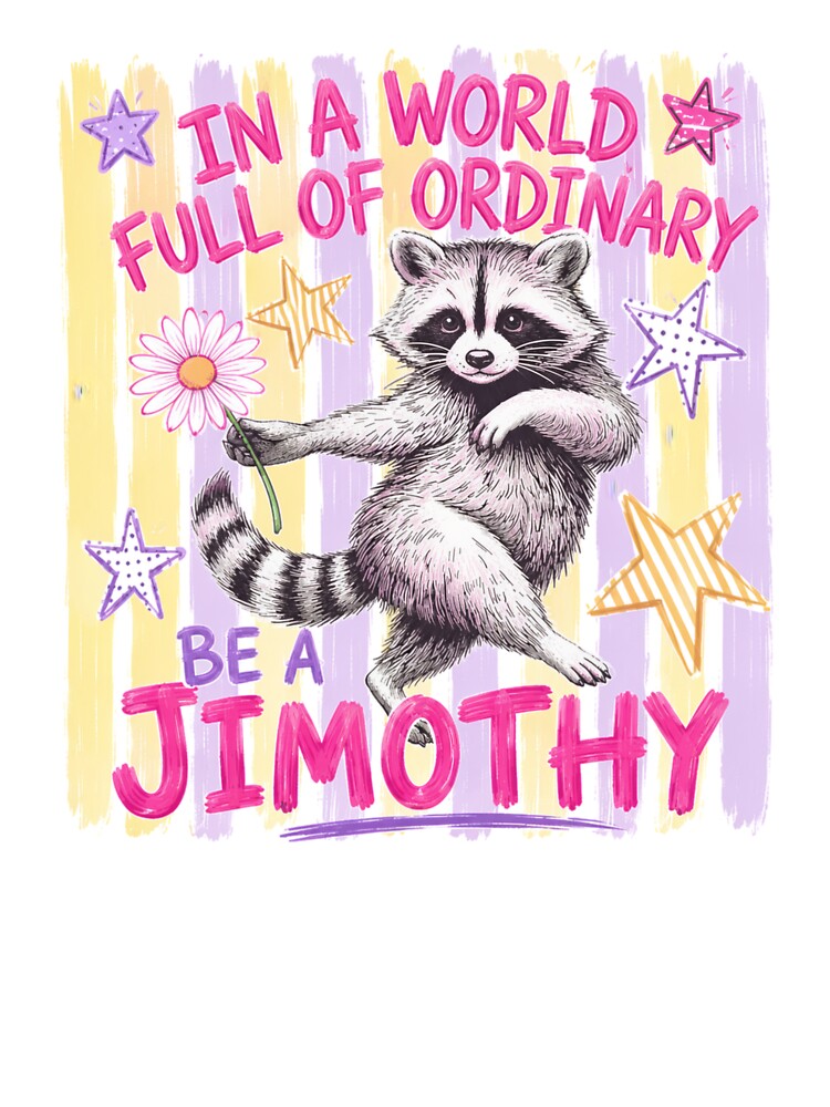 Jimothy Raccoon Team Timothy Raccoon Vintage Retro Sunset Men Women by Artbyrome