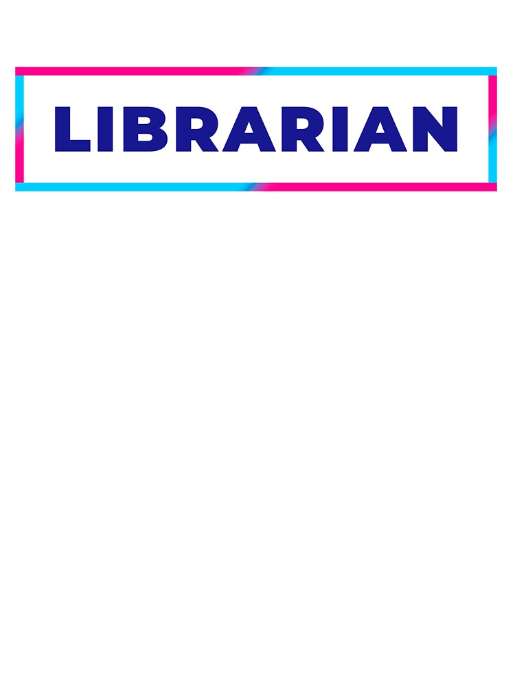 Librarian retro colorful frame by SVPOD
