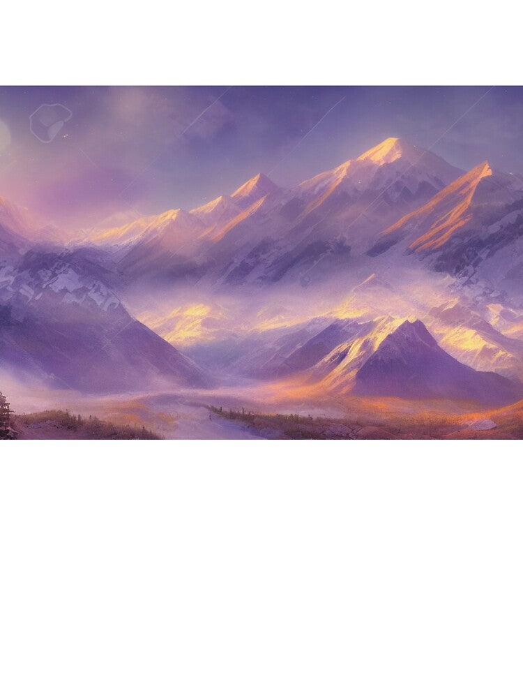 Denali National Park Ethereal digital painting with Dramatic Coloring 1 by DiatomDesigns
