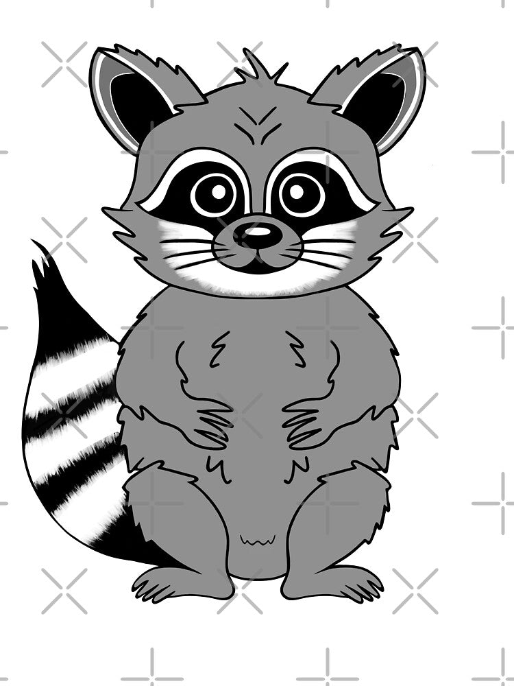 Cute Raccoon Art by Sartoris Art