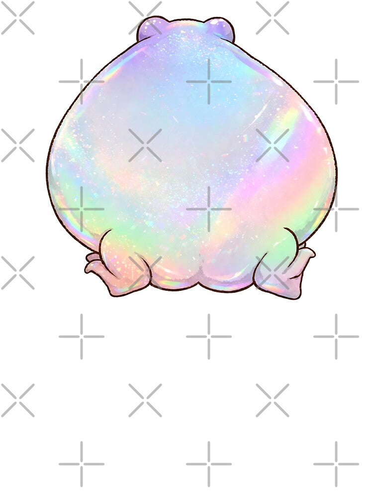 Holographic Frog Butt - Cute Sparkly Iridescent Frog Booty by Neurospicy Trolls