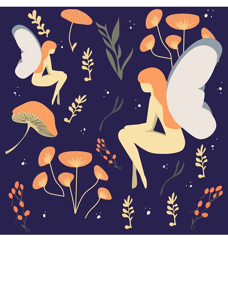 Navy Fairy Pattern by The Cozy Cauldron