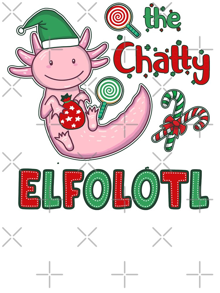 Christmas Axolotl Elf - Chatty Elfolotl by GrimButterfly