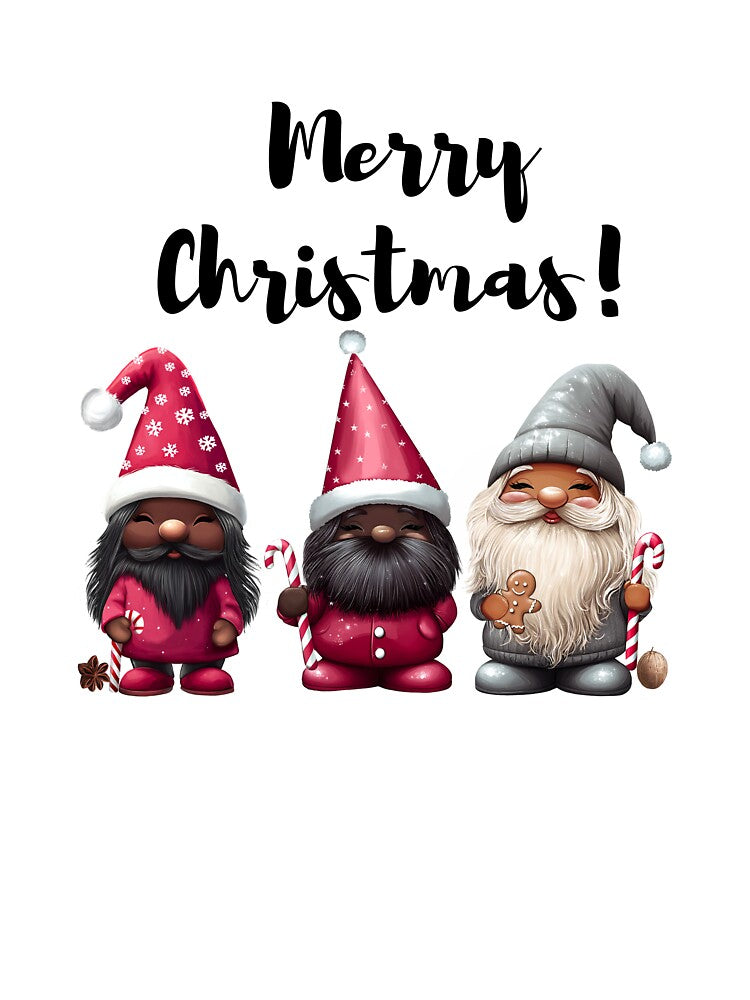 Christmas Gnomes, Cute Holiday Gnomes, Santa Gnomes by anhelinaart