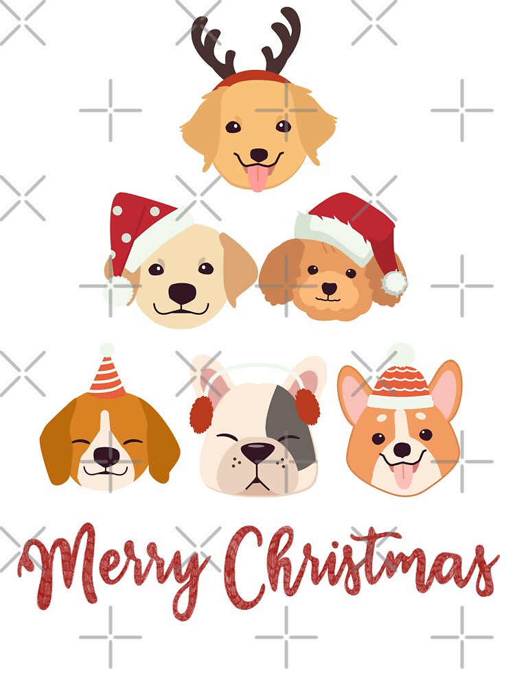 Christmas Tree Dog by MollyJaneArt