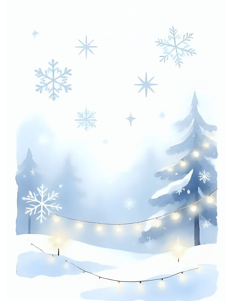 Scandinavian Forest & Christmas Lights by Soulharmony