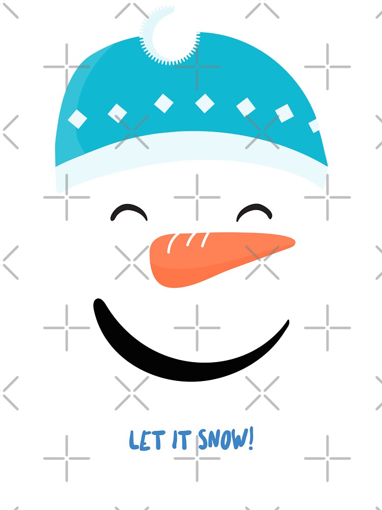 Let It Snow! Snowman by TalkTee Me