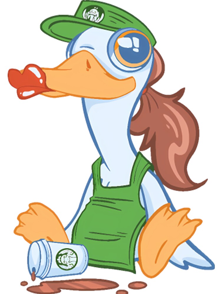 Cute Barista Goose Coffee by trinfhri