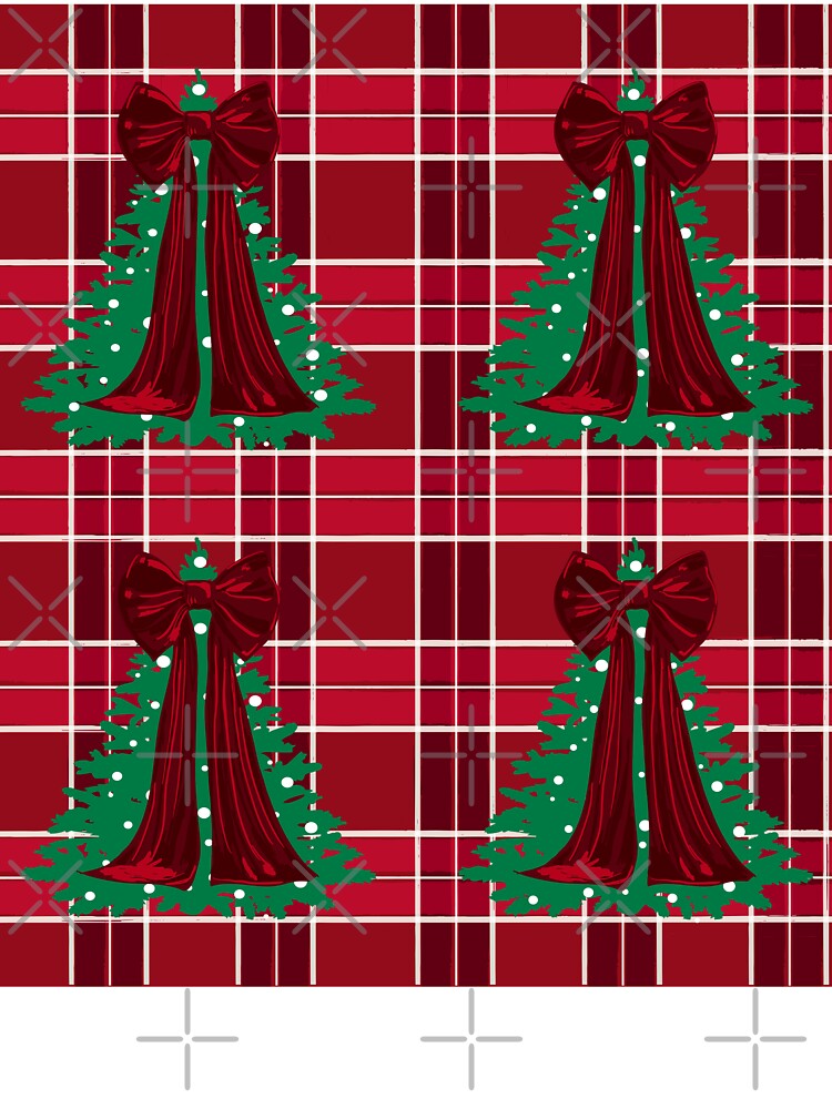 Classic Red Plaid Christmas Pattern by MaiZephyr