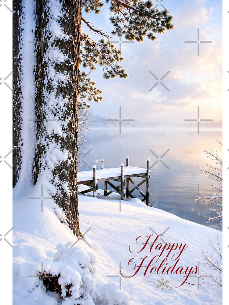 Happy Holidays at the Winter Lake by Kimberly Palmer