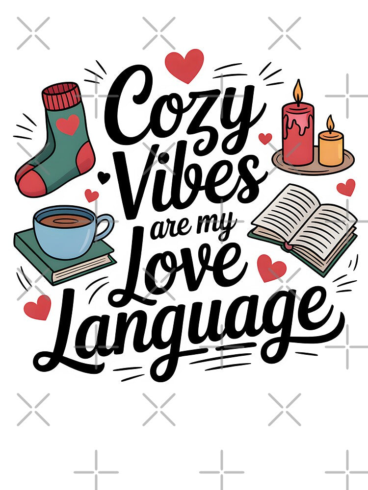 Cozy Vibes Are My Love Language – Winter Comfort by Jollys-ArtShop