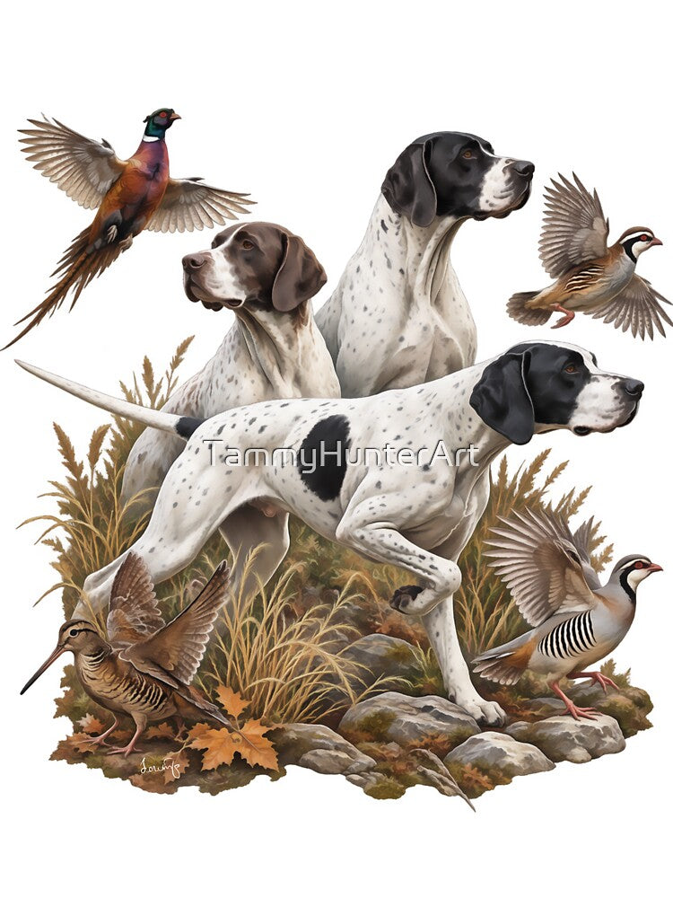 English Pointer – The Ultimate Bird Hunting Dog | Vintage Hunting Art by TammyHunterArt