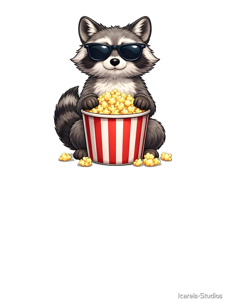 Sneaky Raccoon Popcorn by Icareis-Studios