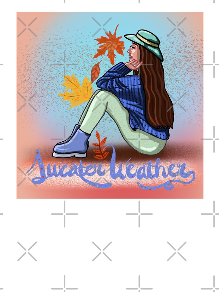Sweater weather girl portrait with dynamic background by altairaleon